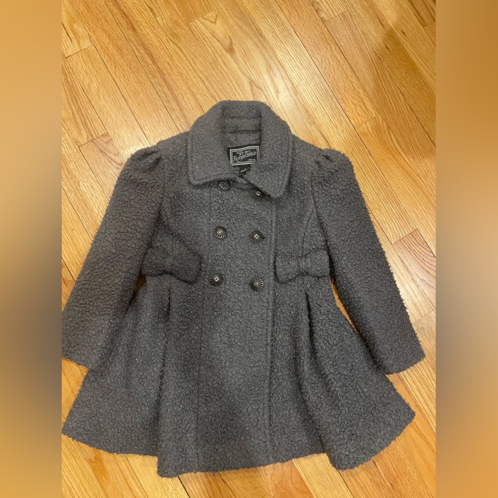 Pretty little girls gray coat